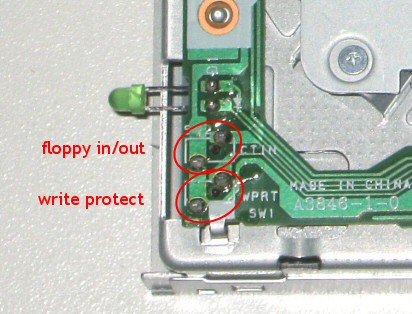 How to write protect a floppy